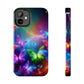 "Glow of the Luminous Butterflies" NEON Butterflies Tough Phone Case