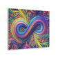 Cosmic Spirograph Symphony. Trippy infinity Pattern 1/4" Glossy Acrylic Art