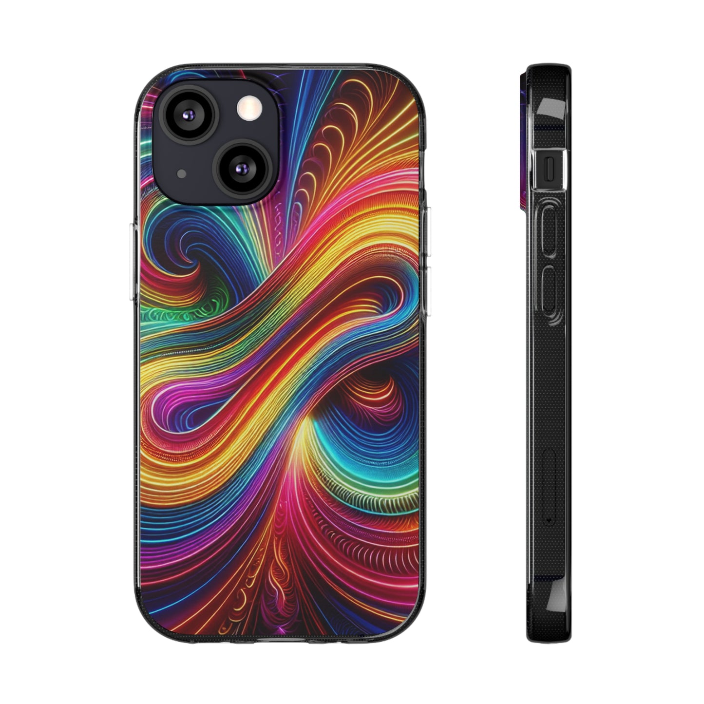 Neon Infinity Vortex Infinity Patterns Art Polycarbonate Phone Case