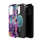 Neon Wonderland Unicorns Neon Unicorns Premium Art Magsafe Magnet Tough IPhone 13 14 15 Pro Plus Max and Mini in Matte and Glossy Phone cases