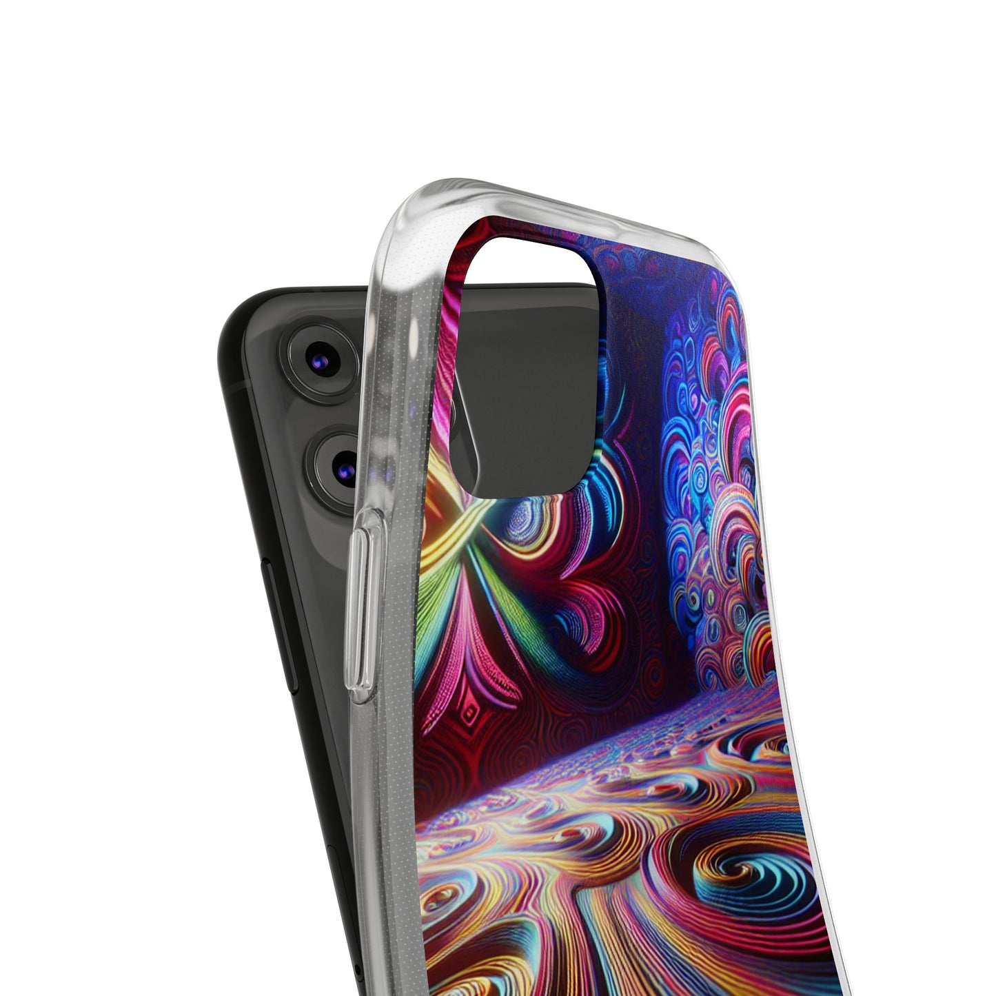 Vibin' Neon Infinity. Infinity Patterns Art Polycarbonate Phone Case