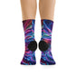 TDB Melting Cosmic Radiance. Trippy Recycled Poly Socks