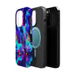 'Neon Dreamscape of Uni-Colors' Neon Unicorns Premium Art Magsafe Magnet Tough IPhone 13 14 15 Pro Plus Max and Mini in Matte and Glossy Phone cases