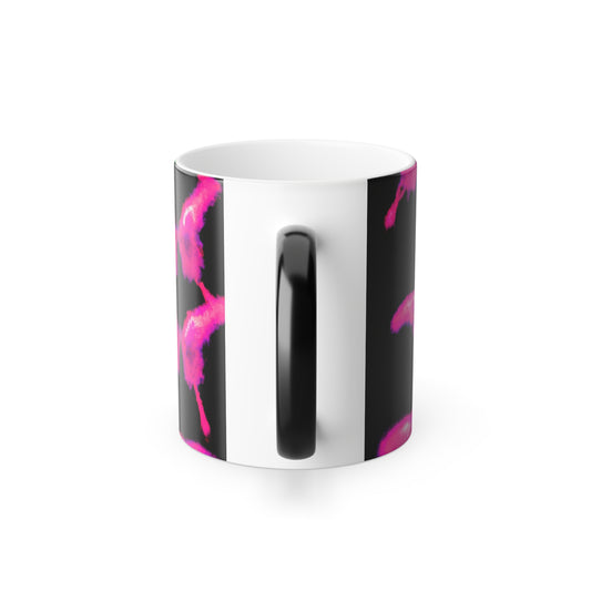 Neon Buttery Splendour Neon Butterflies 11oz Color Morphing Mug