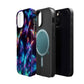 "Electrically Vivid Reverie" Neon Butterflies Premium Art Magsafe Magnet Tough IPhone 13 14 15 Pro Plus Max and Mini in Matte and Glossy Phone cases