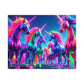 NeonUnicornSplash - Neon Unicorns Puzzle 30, 110, 252, and 1000 Pieces