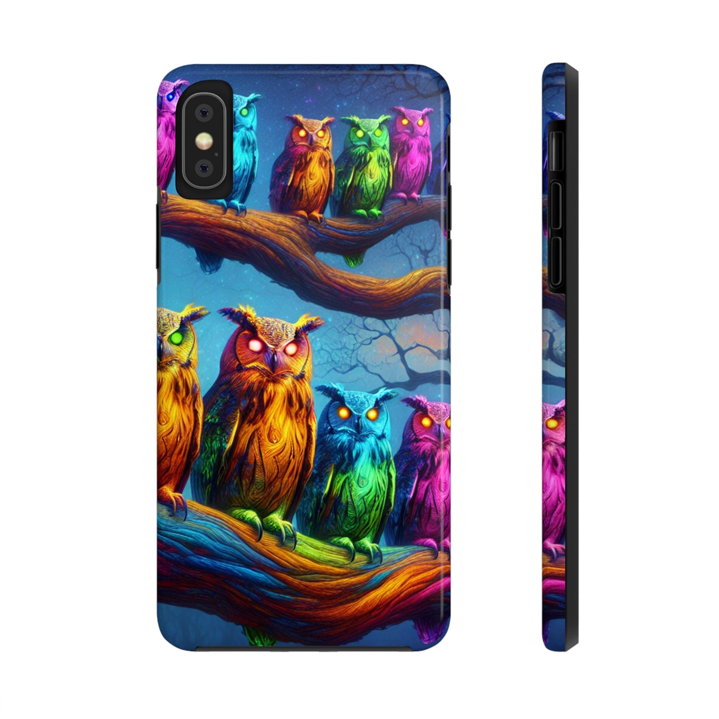Neon Nocturnal Jazz NEON Owls Tough Phone Case