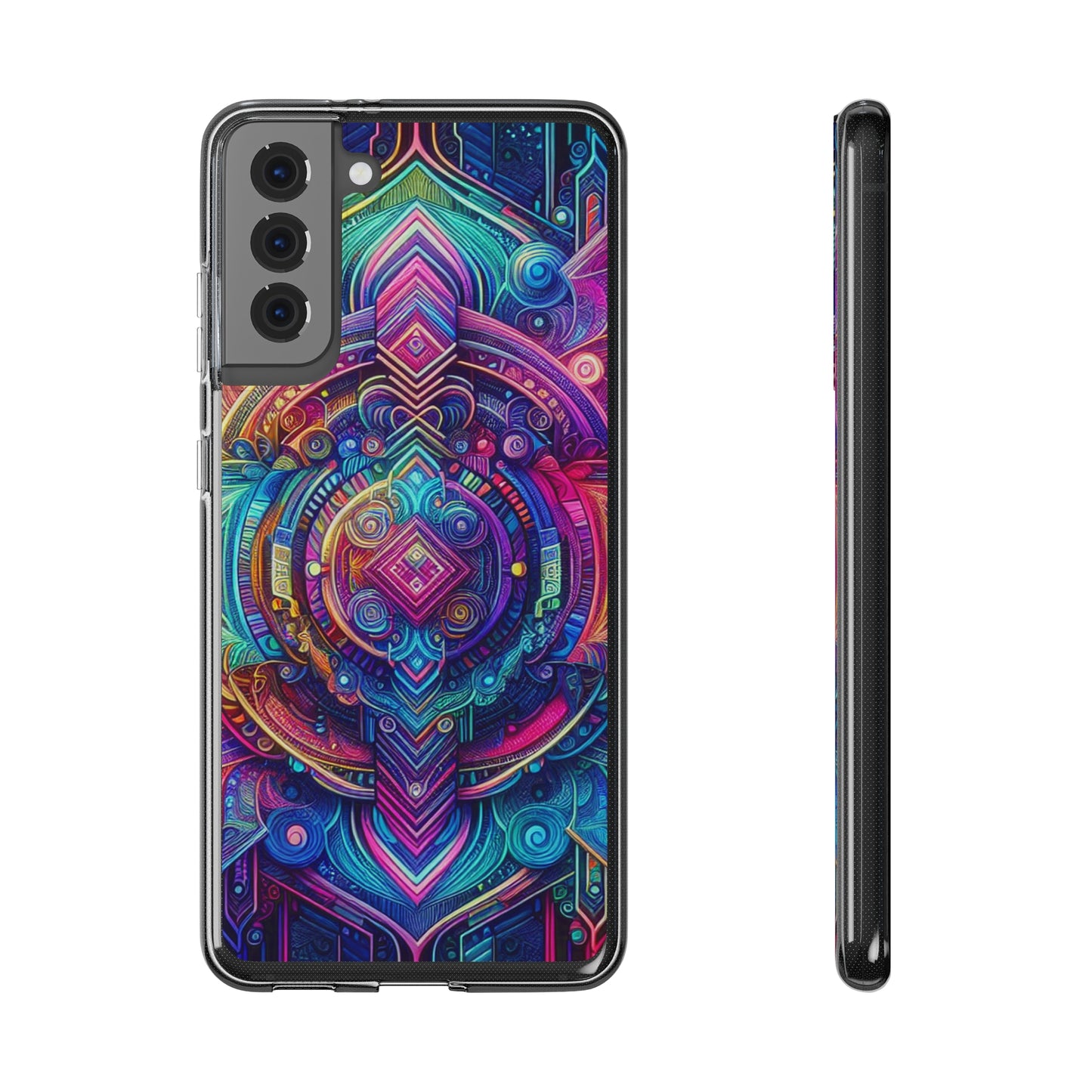 Neon Infinity Vortex Infinity Patterns Art Polycarbonate Phone Case