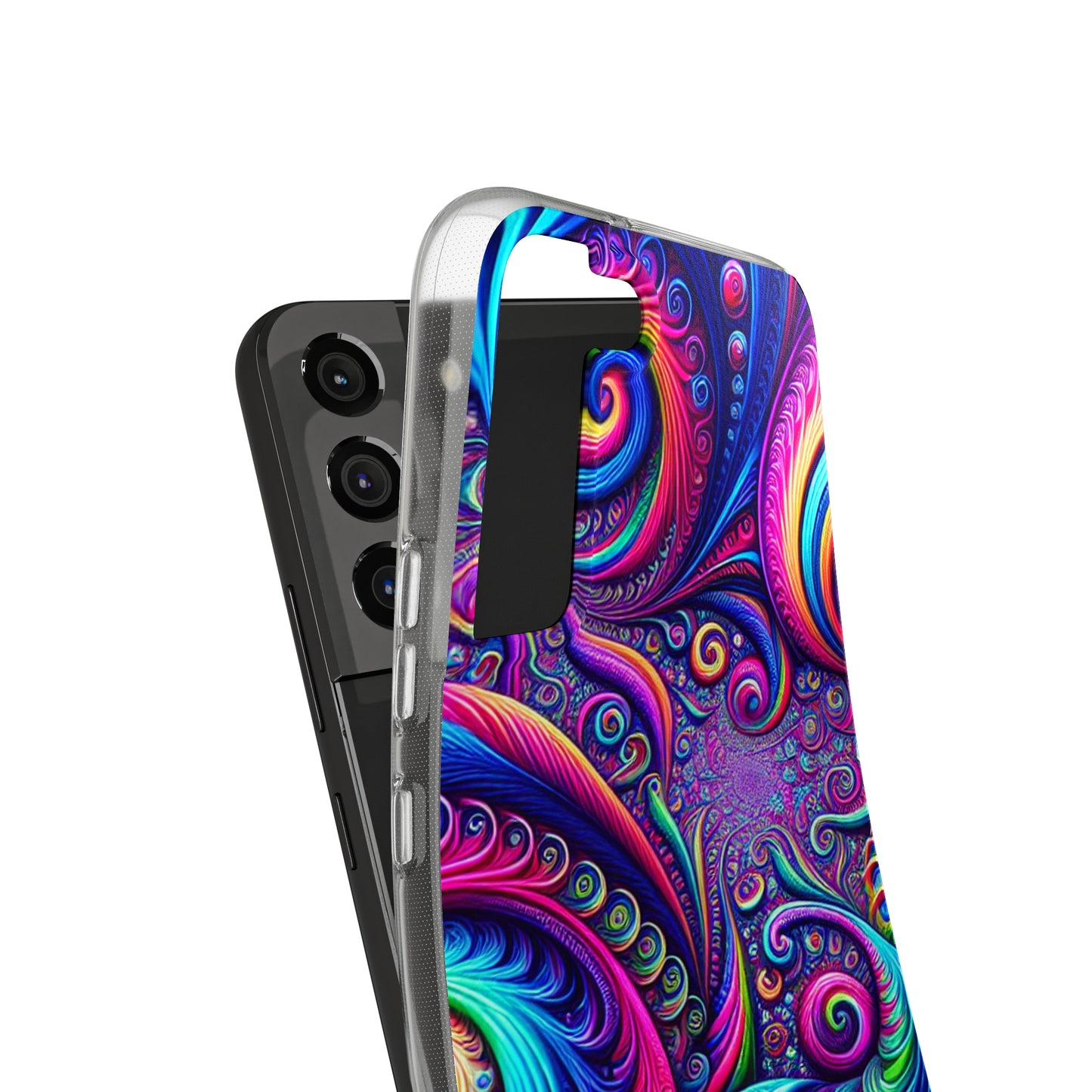 "VibranTrip Neonfinity" Infinity Patterns Art Polycarbonate Phone Case