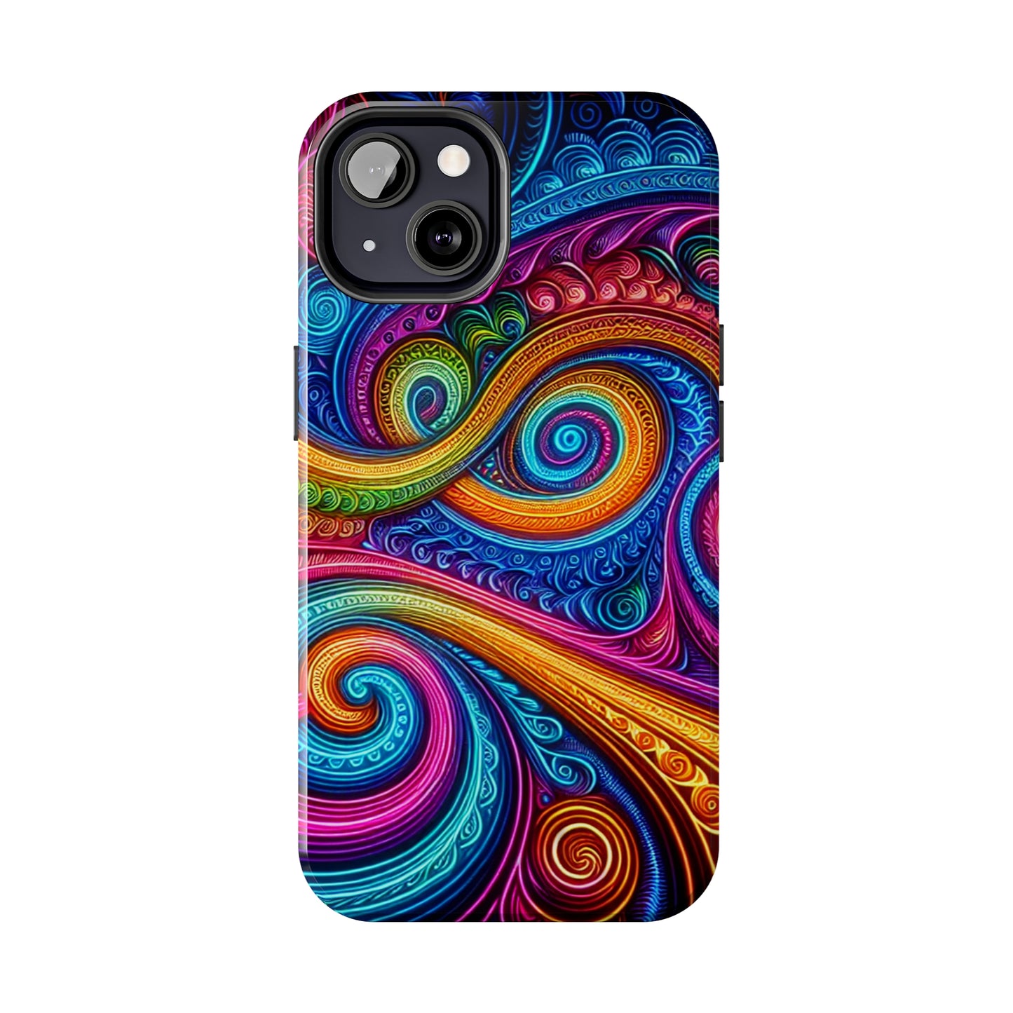 Neon Infinity Illusionz. Trippy Infinity Patterns Tough Phone Case