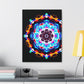 Vivid Vortex Immersion Trippy Infinity Patterns Art Canvas