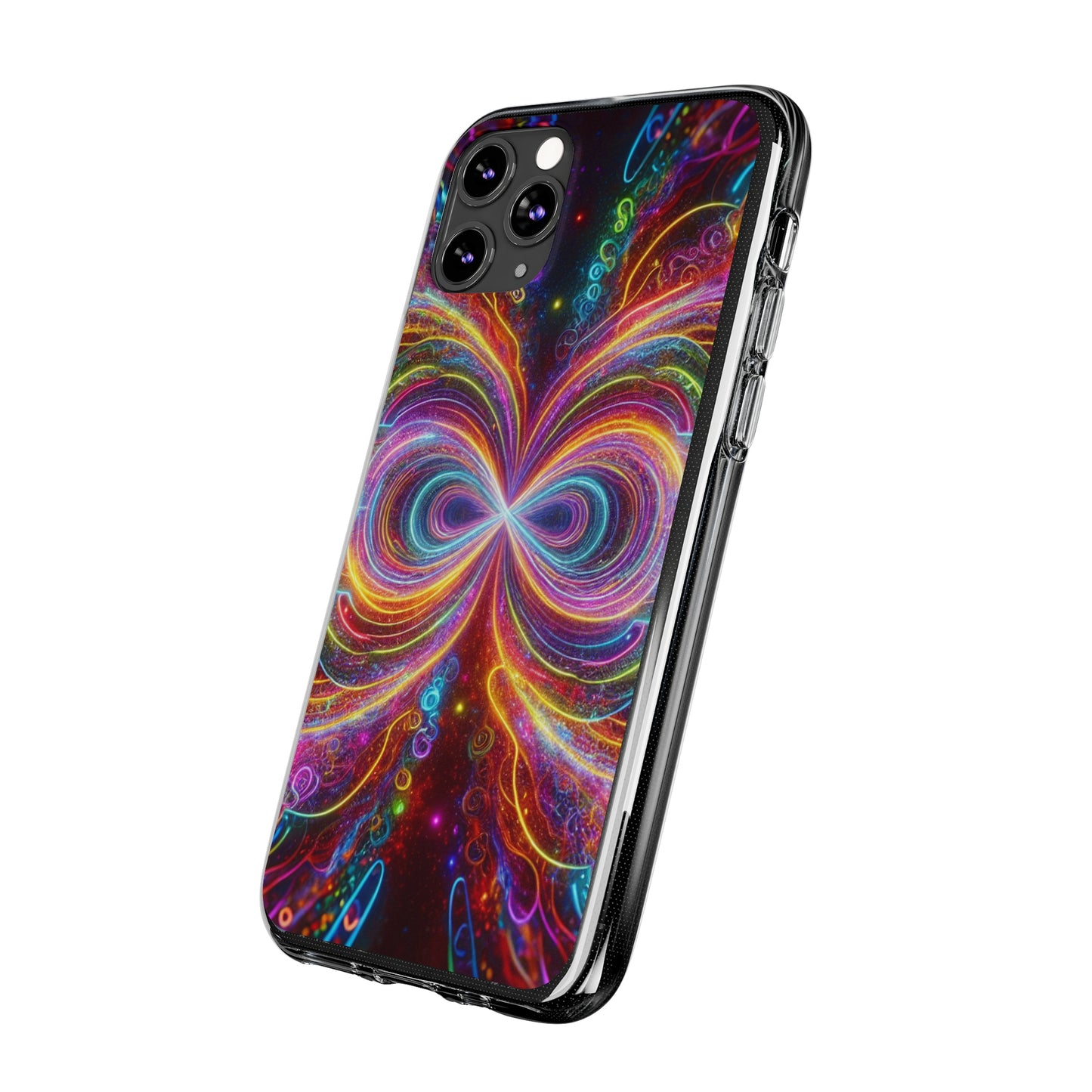 Neon Infinity Vortex Infinity Patterns Art Polycarbonate Phone Case