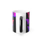 'Neon Hues of Splendor' Neon Butterflies 11oz Color Morphing Mug