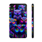 Neon Owl Congregation. NEON Owls Tough Phone Case