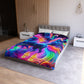 Mariano Filoteo - NEON Unicorns Microfiber Duvet Cover