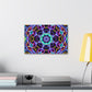Neon Infinity Voyage. Trippy Infinity Patterns Art Canvas