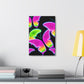 "Neon Butterfly Aurora" Neon Butterflies  Art Canvas
