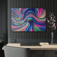 "Infinite Parallax of Neon Hues" Trippy infinity Pattern 1/4" Glossy Acrylic Art