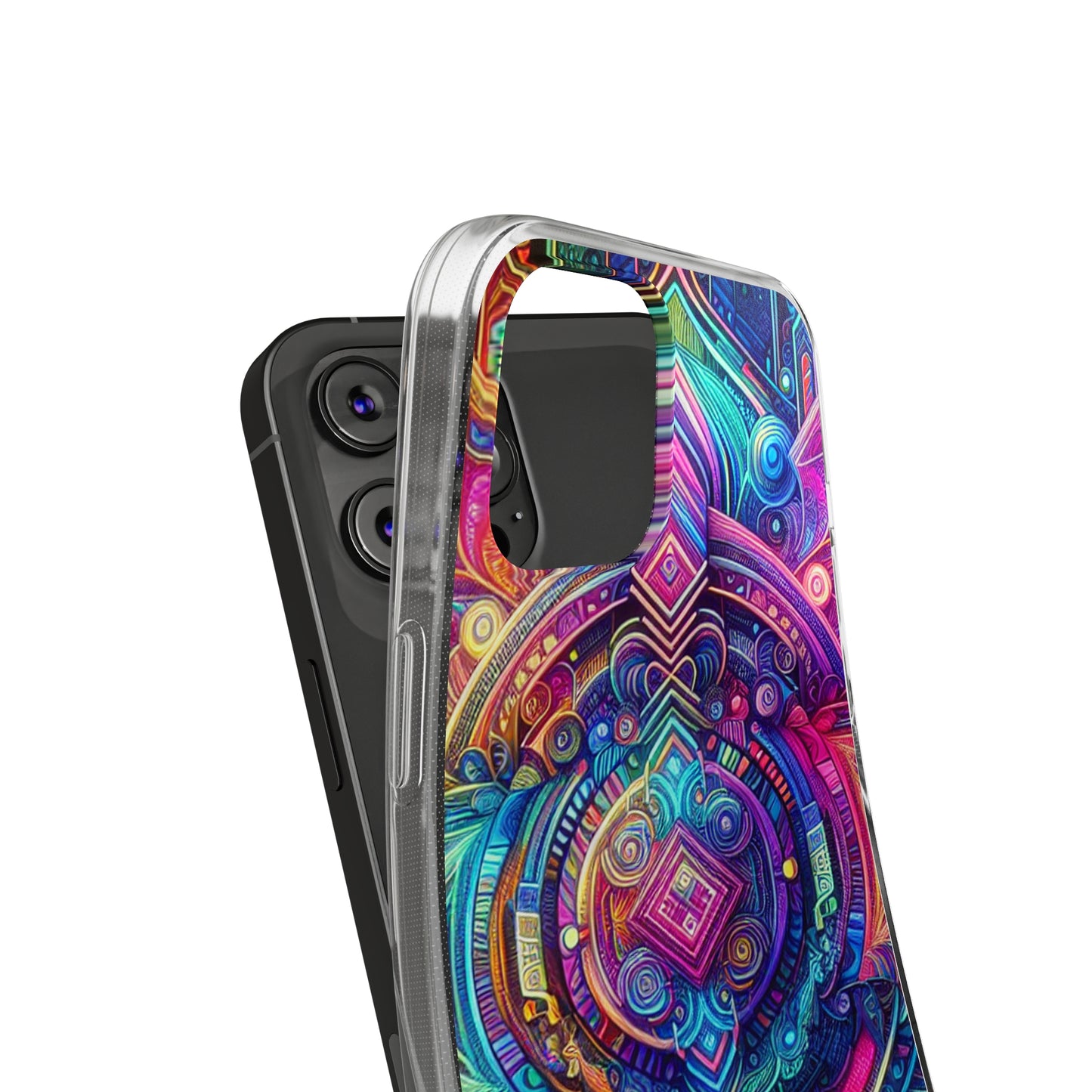 Neon Infinity Vortex Infinity Patterns Art Polycarbonate Phone Case