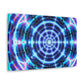 Neon Infinity Visions. Trippy Infinity Patterns Art Canvas