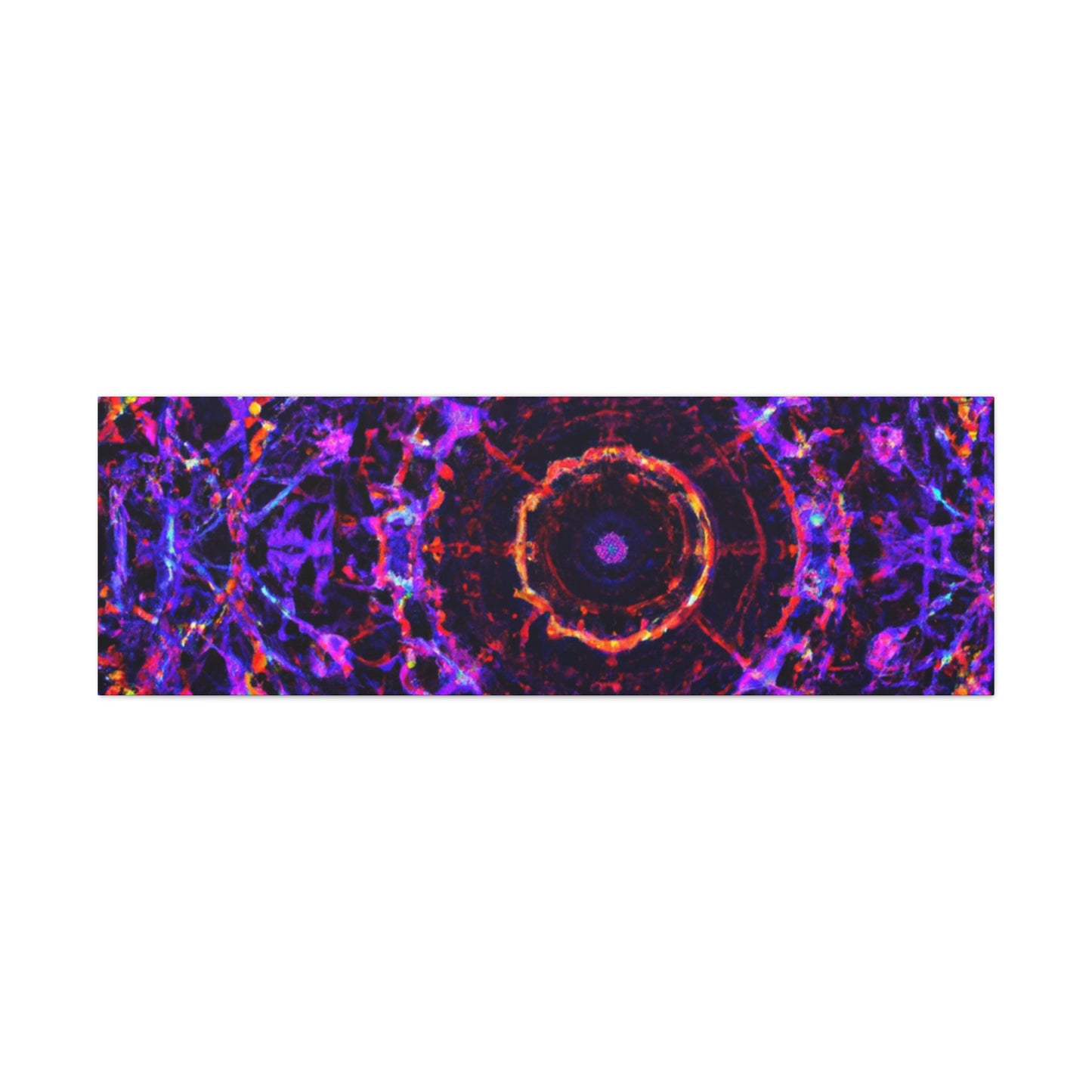 Cosmic Psychedelic Universe. Trippy Infinity Patterns Art Canvas