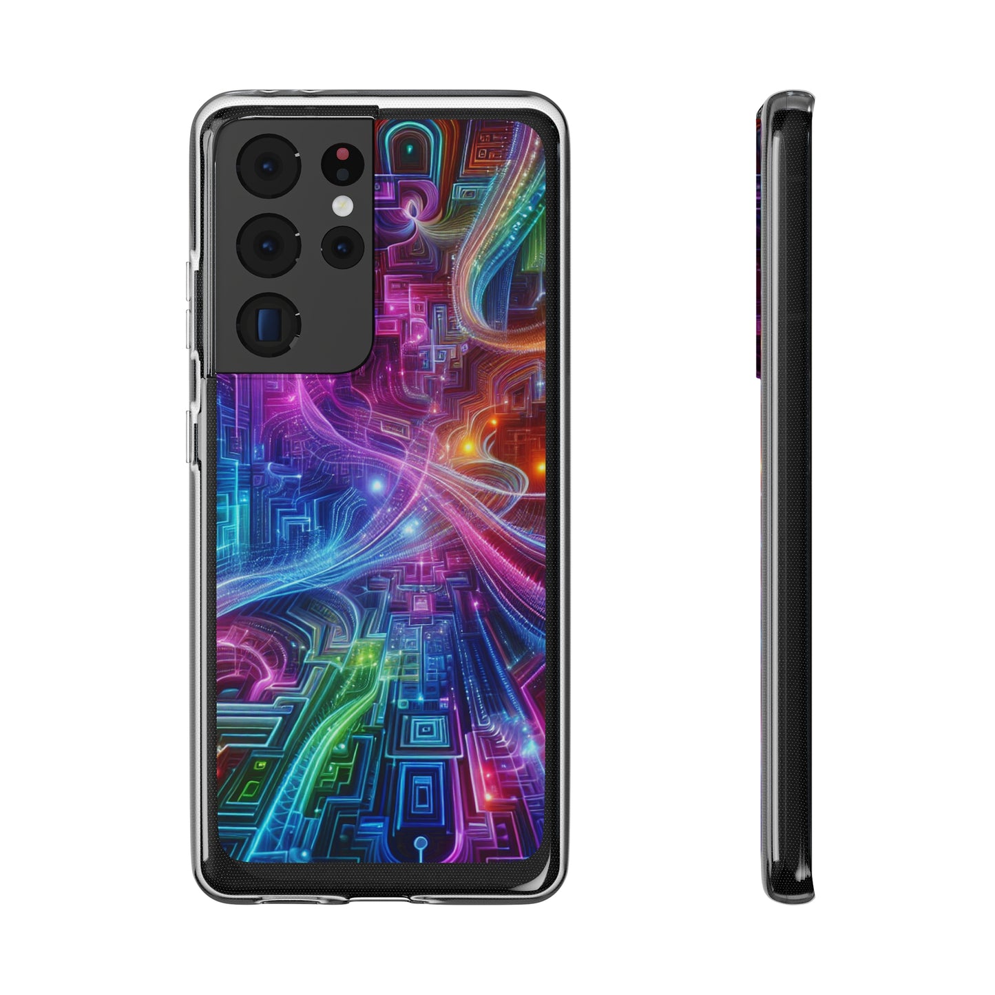 "Infinite Bright Vibes" Infinity Patterns Art Polycarbonate Phone Case