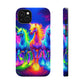 Neon Mystic Magicians Neon Unicorns Premium Art Magsafe Magnet Tough IPhone 13 14 15 Pro Plus Max and Mini in Matte and Glossy Phone cases