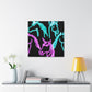 'Neon Unicorn Pod' NEON Unicorns Art Canvas