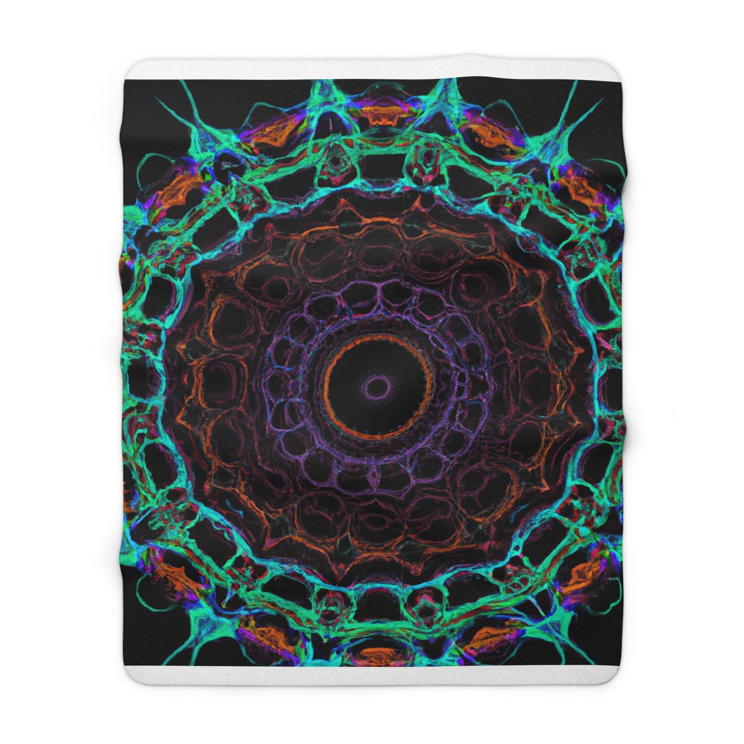 DaVinci Luther - Trippy Infinity Patterns Sherpa Blanket