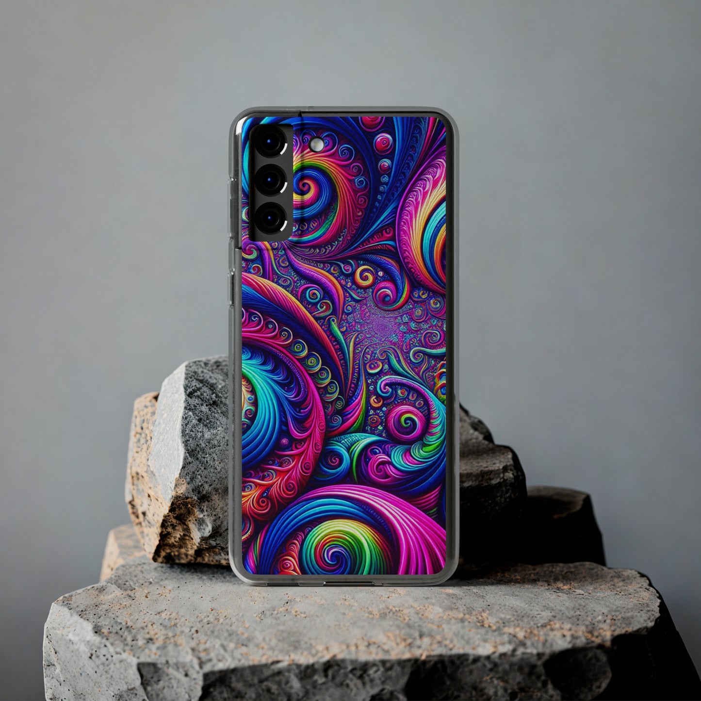 "VibranTrip Neonfinity" Infinity Patterns Art Polycarbonate Phone Case