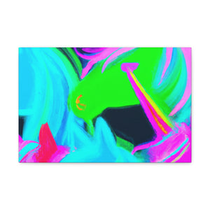Neon Magical Joyride NEON Unicorns Art Canvas