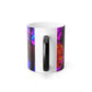 "Luminous Fanciful Flight" Neon Butterflies 11oz Color Morphing Mug