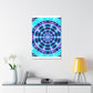 Neon Infinity Visions. Trippy Infinity Patterns Art Canvas