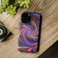 Vivid Psychedelic Cosmic Euphoria. Neon Trippy Infinity Patterns Premium Art Magsafe Magnet Tough IPhone 13 14 15 Pro Plus Max and Mini in Matte and Glossy Phone cases