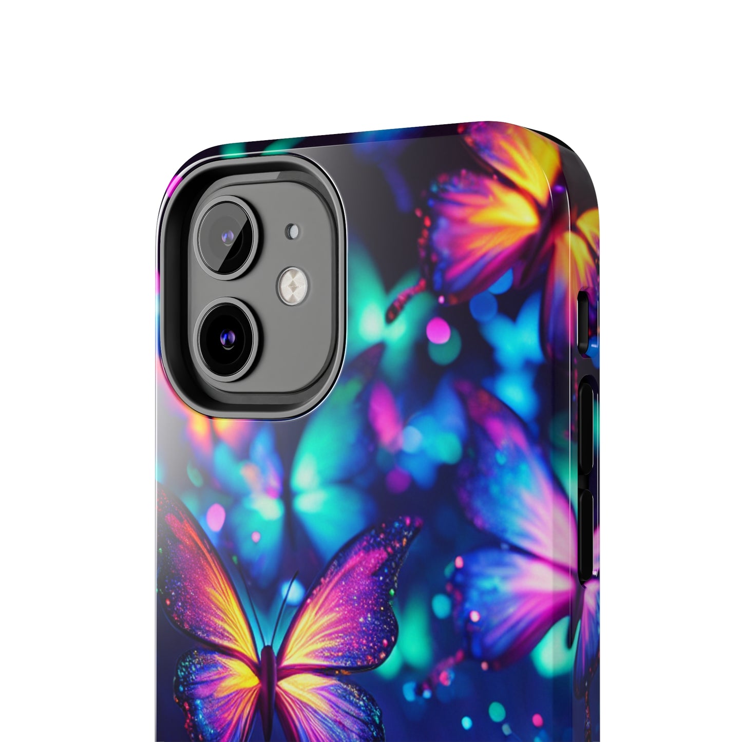 Neon Flutterings. NEON Butterflies Tough Phone Case Iphone 6 7 8 9 10 11 12 13 14 SE X XR XS Pro Max Mini Plus