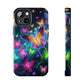 Neon Butterflies In Flight. NEON Butterflies Tough Phone Case