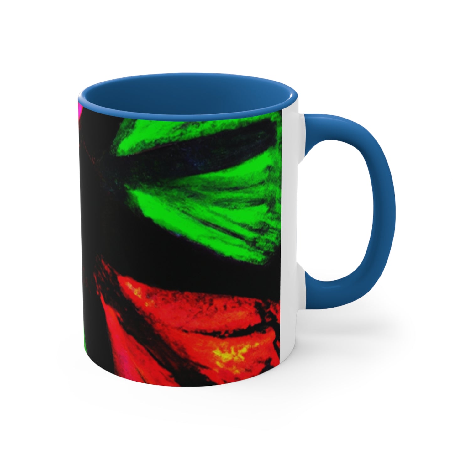 Neon Butterfly Splash. Butterflies 11oz Mug