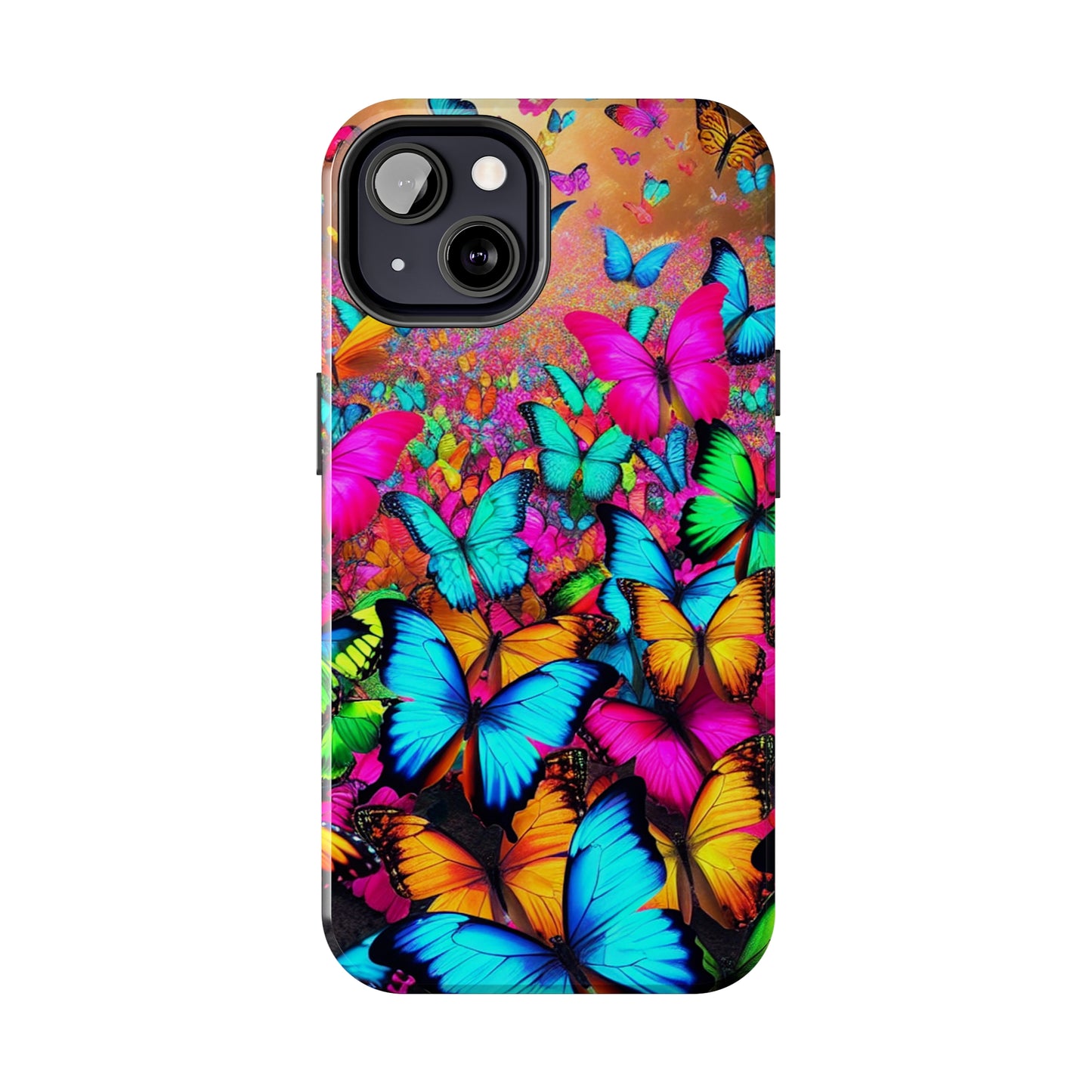 "Neonardie's Dreamscape" NEON Butterflies Tough Phone Case