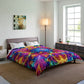Psychedelic Rainbow Infinity Fantasia. Trippy Infinity Patterns Comforter Blanket