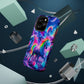 "Unicorn Prism" Neon Unicorns Premium Art Magsafe Magnet Tough IPhone 13 14 15 Pro Plus Max and Mini in Matte and Glossy Phone cases