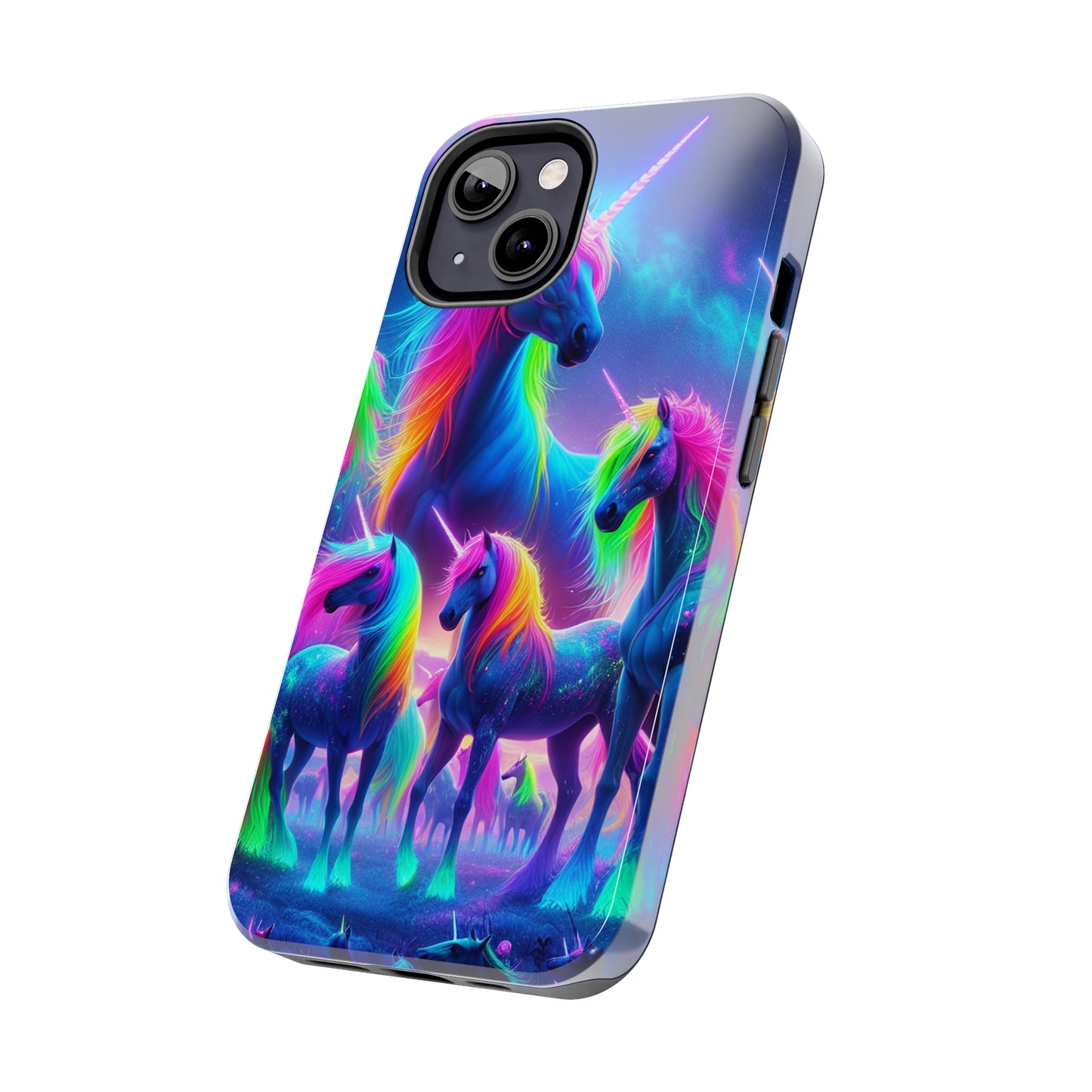 Vibrant's Mystic Muster NEON Unicorns Tough Phone Case