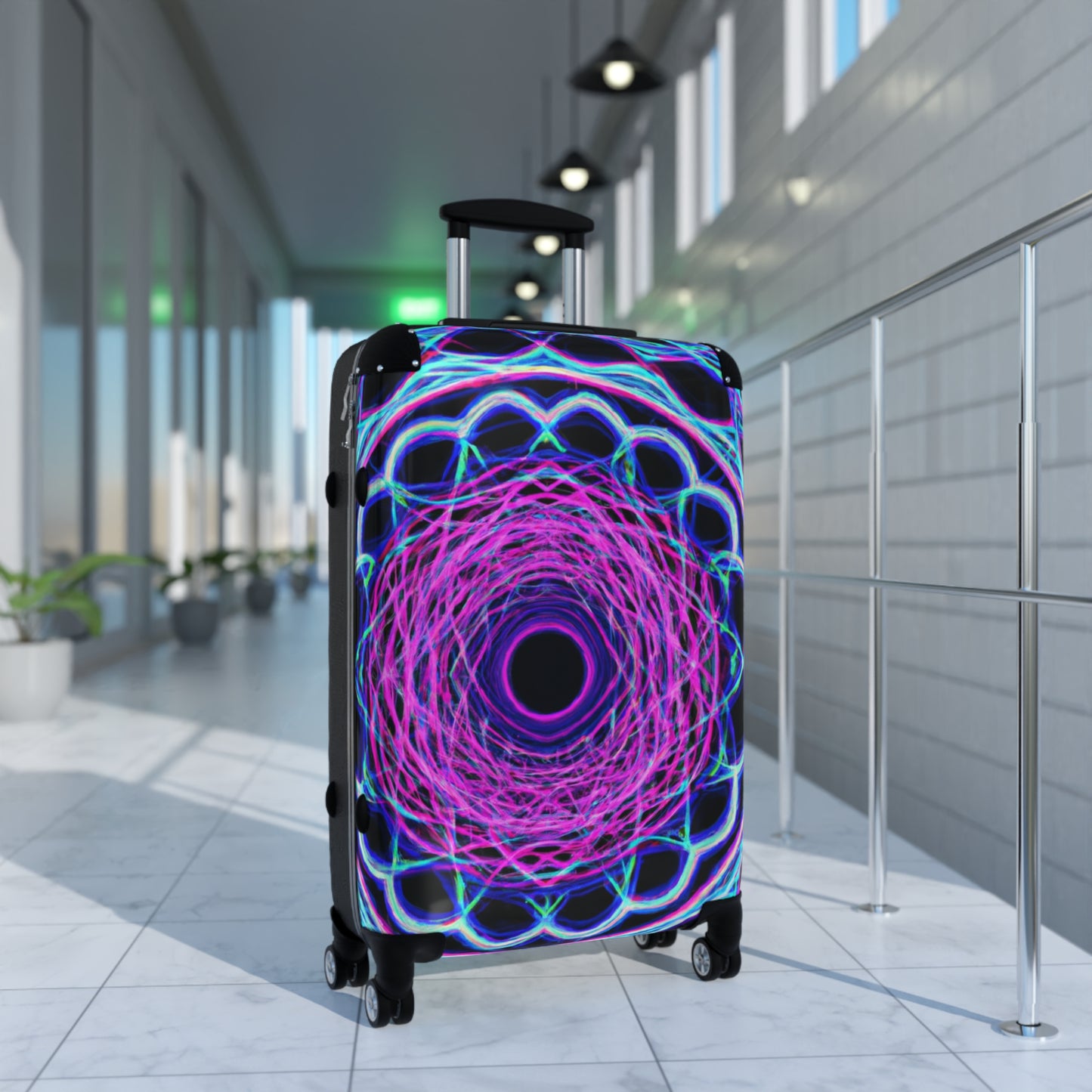 Gustavo D'Angeli - Trippy Infinity Patterns Suitcase