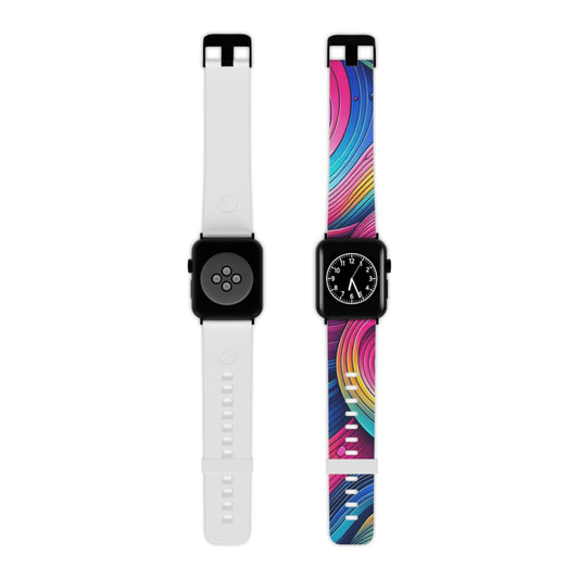 , and geometric shapes

"Neon Geoscape" - Trippy Infinity Patterns Iwatch Band