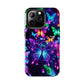 "Vibrance in Flight" NEON Butterflies Tough Phone Case