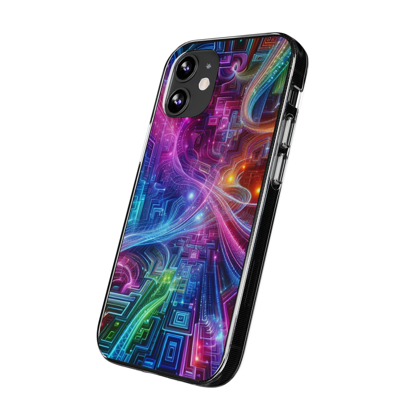 "Infinite Bright Vibes" Infinity Patterns Art Polycarbonate Phone Case