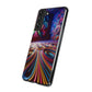 Vibin' Neon Infinity. Infinity Patterns Art Polycarbonate Phone Case