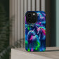 Vivid Dreamscape of Neon Unicorns Neon Unicorns Premium Art Magsafe Magnet Tough IPhone 13 14 15 Pro Plus Max and Mini in Matte and Glossy Phone cases