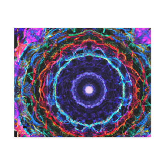"Infinite Plasma Rainbow" Trippy Infinity Patterns Art Canvas