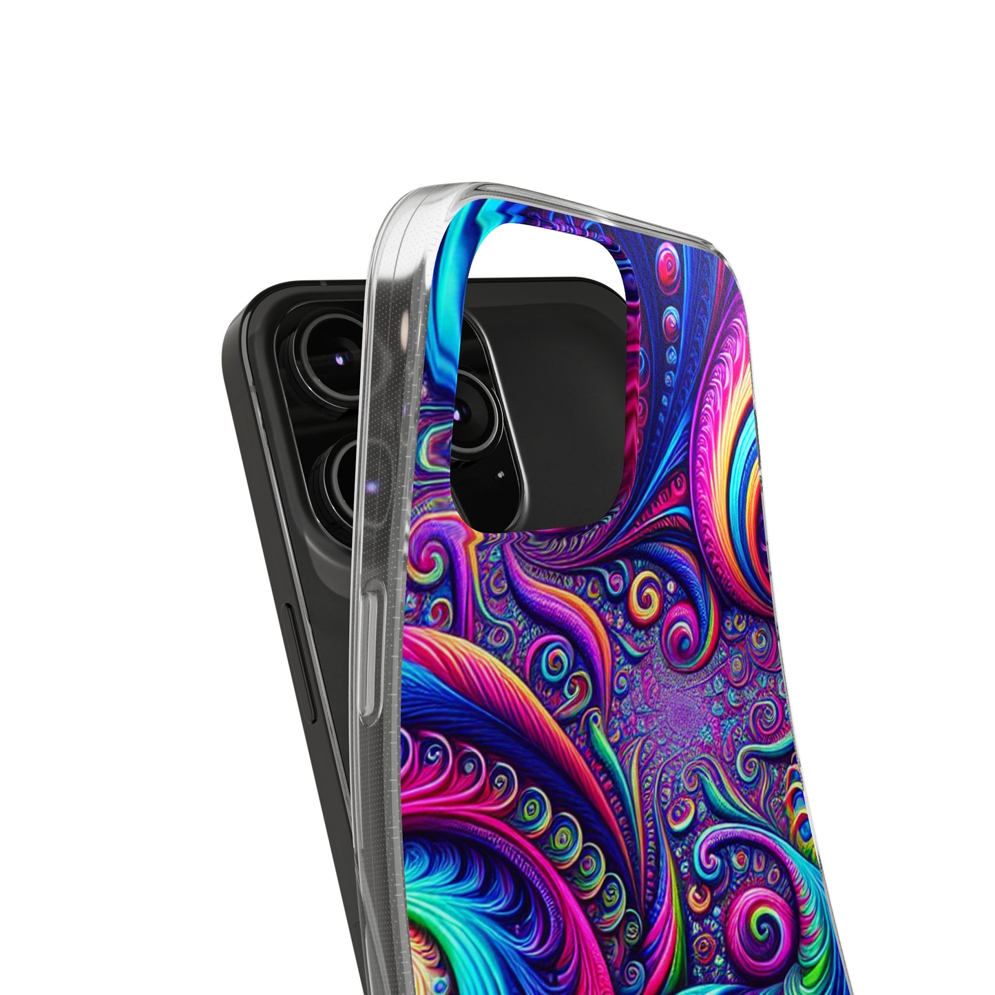 "VibranTrip Neonfinity" Infinity Patterns Art Polycarbonate Phone Case