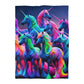 Gian Lorenzo Bernini - NEON Unicorns Microfiber Duvet Cover